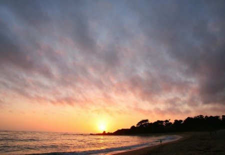 carmel suset california - sunset, evening