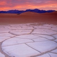 Clay Formations in Dunes Death Valley California