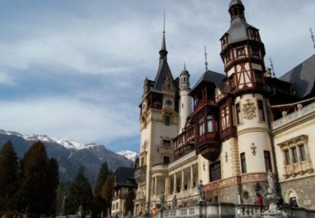 Peles Castle - landscape, peles, romania, castle, sinaia