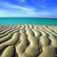 Sand Ripples at Low Tide Broomes Cable Beach Western Australia