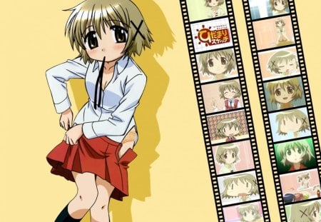 Yuno - hidamari sketch, school uniform, yuno, anime, school girl