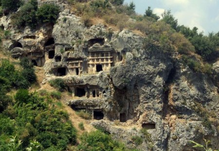 stone tombs - stone, tombs