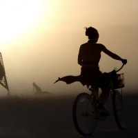 girl on a bicycle