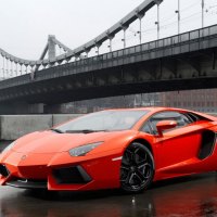 orange Lamborghini LP700