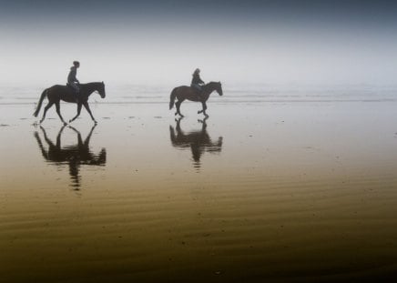 women sand horses - beach, sand, horse, women