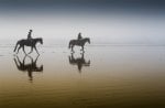 women sand horses