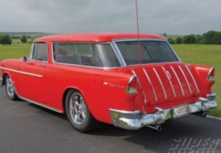 bel air - chevrolet, air, bel, red