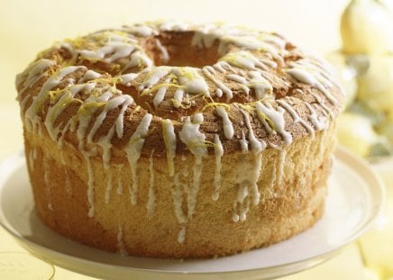 Lemon cake for all the March children - yellow, delicious, food, spring, sweet, fruit, march, cake, lemon