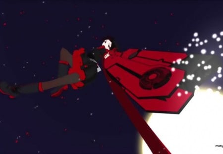 RWBY - Red - white, mesy, yellow, red, monty onum, anime, black, rwby