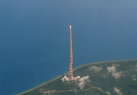 nasa spaceships - nasa, space, grass, smoke