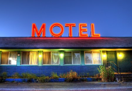 MOTEL hdr - sign, lights, neon, motel, hdr