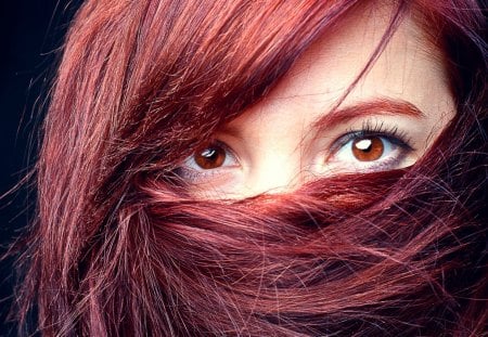 redhead - girls, look, redhead, eyes