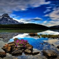 mountain reflection