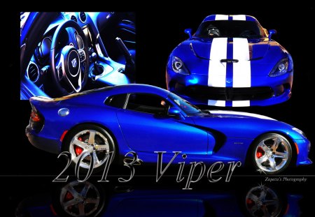 2013  DODGE VIPER - viper, car, blue, dodge