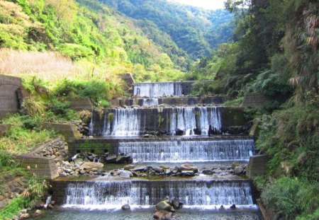 Scenery - grasses, Scenery, mountain, tree