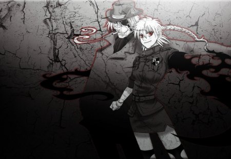 Black and white:hellsing - Alucard, Black, graffiti, hellsing, Vampire, White