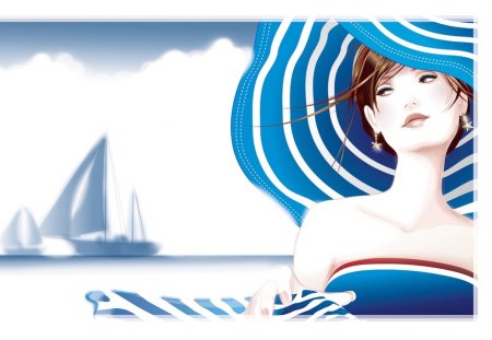 Nautical - sea, fashion, fasion, boats, nautuical, models, woman