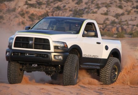 Jeep dodge white power - prime portal, sema show, sport truck, socal customs