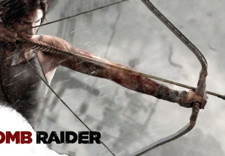 Tomb Raider - arrow, beautiful, girl, fire, lara croft, video games, archer, tomb raider, man