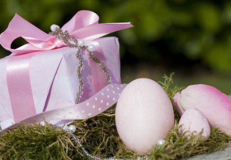 Easter Gift and Eggs