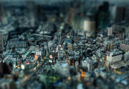 Miniature City - beautiful, miniature, city, architecture, buildings, skyscrapers