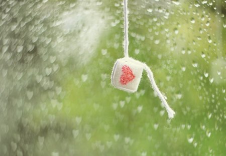 Love - love, heart, rain, photography, water, abstract, drops of water, beautiful, drops