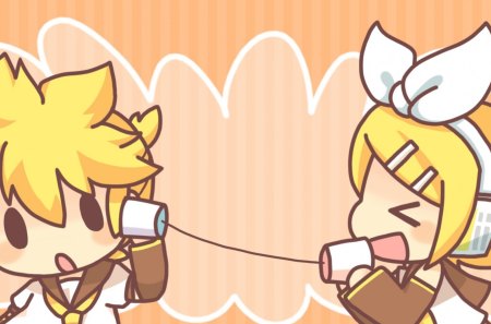 Rin & Len - Cute, Vocaloid, Kagamine Len, 02, Project Diva, Chibi, Kagamine Rin