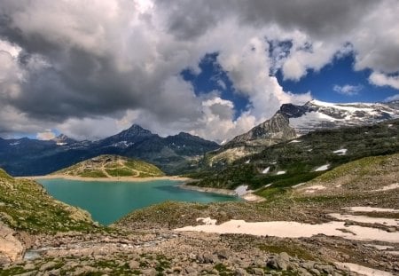 lake - fun, lake, nature, mountain