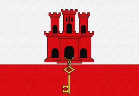 Gibraltar - country, texture, Gibraltar, flag