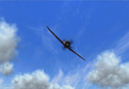 combat - war, aircraft, clouds, combat