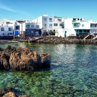 wonderful greek seaside village hdr