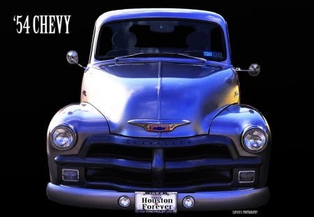 '54 chevy - truck, four, fifty, chevy