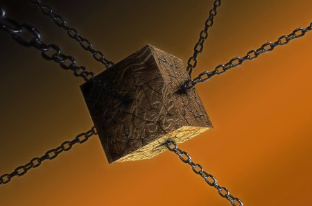 Cube - box, cube, chains, chain