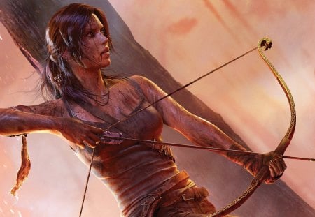 Lara Croft - tomb raider, game, archer, lara croft