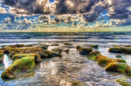 Ocean Waves - sky, clouds, ocean waves, sea, ocean, nature, waves