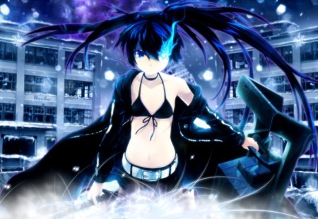 Ready to fight any moment - anime, awesome, dark, nighttime