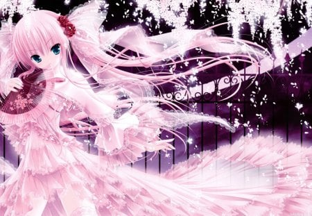 Amazing pink dancer - anime, stands out, awesome, pretty