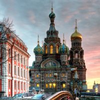 magnificent orthodox church in moscow hdr