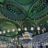 gorgeous inside of a mosque dome