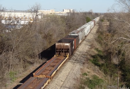 Short Train - train, rail, cars passing by, train cars