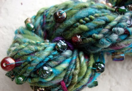 Yarn With Beads