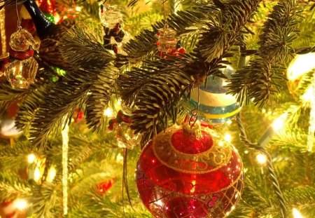 Christmas Tree Decor - christmas tree, decorations, holiday, decor, lights, christmas