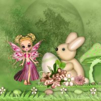 Easter Bunny Meets Fairy