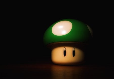 Only The Best Things Grow in the Dark - mario, nintendo, mushroom, 1up