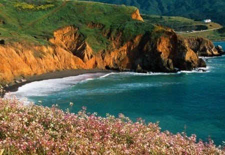 California - beach, nature, calm, landscape