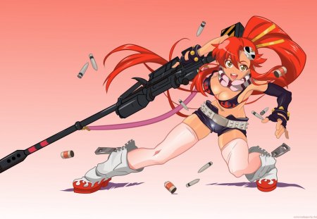 Yoko Ritona I - tengen toppa gurren lagann, girl, yoko ritona, anime armed girl