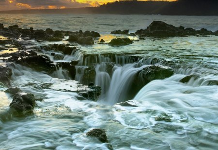 Patrick Smith Photography, Hole - clouds, beach, mountian, sand, pier, wind, sunset, mist, rocks