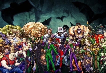 Batman Villains DC - batman, villains, comics, dc comics, superheroes