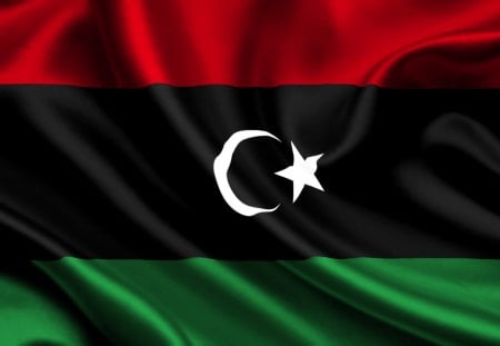 Libya - satin, Libya, country, texture, flag