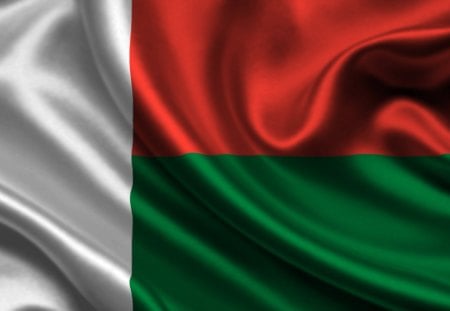 Madagascar - satin, country, texture, flag, Madagascar